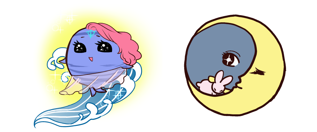 海王星と月