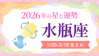 2026年の水瓶座の運勢