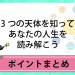 ホロスコープの読み方